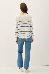 Lara Striped Lightweight Sweater