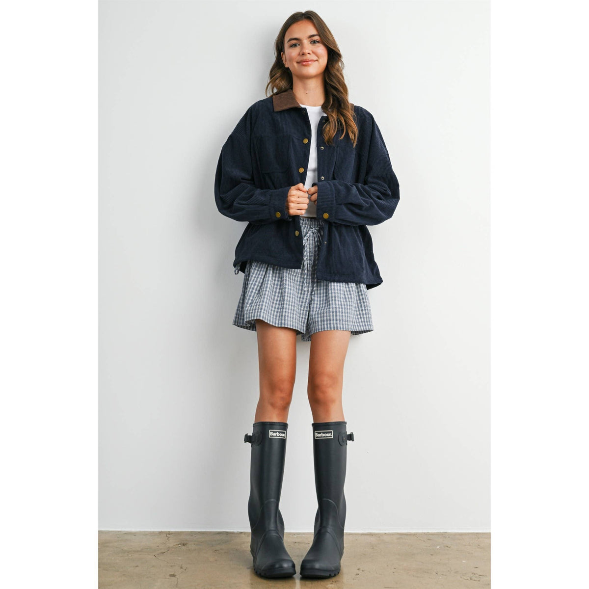 After Hours Corduroy Jacket: Navy