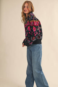 After Hours Floral Sweater: Multi