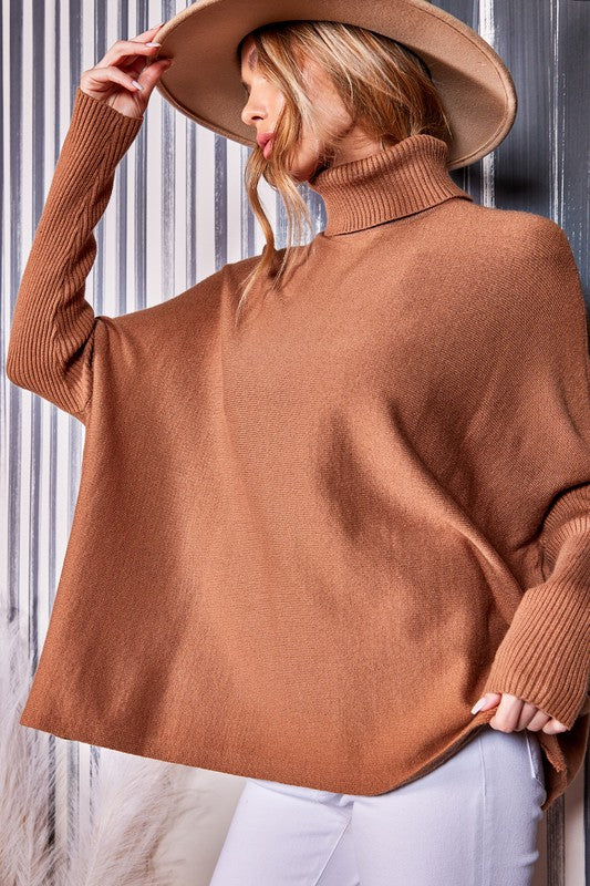 Tristan Relaxed Fit Turtleneck Sweater