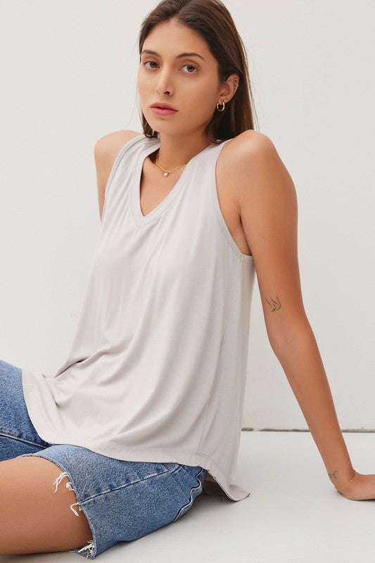 Georgia Soft Basic V-Neck Tank