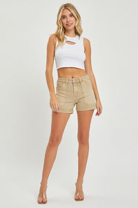 Risen Mid Rise Patch Pocket Shorts