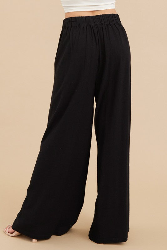 Tina Wide Leg Linen Pants