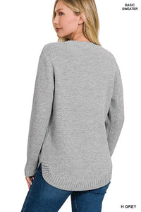 Cozy  Basic Crew Sweater