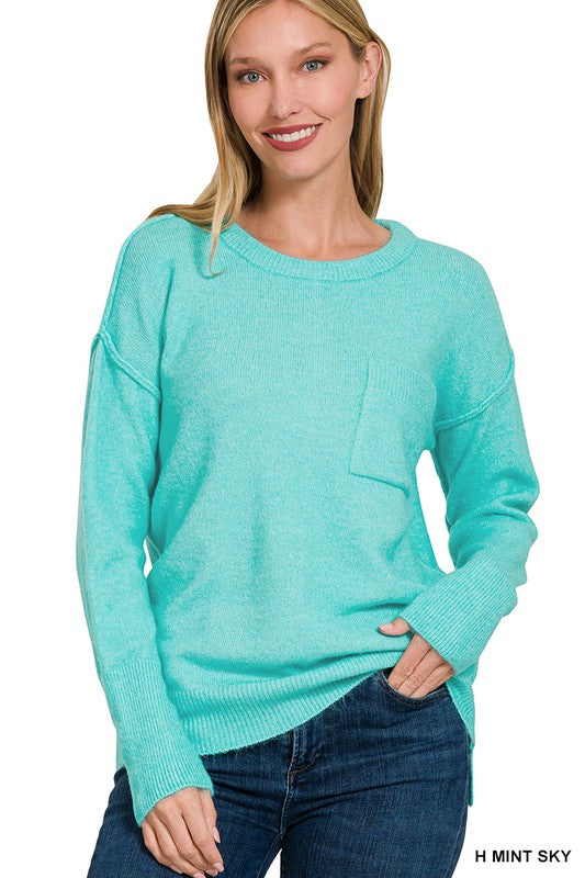 Cashmere Feel Crew Sweater