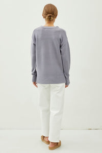 Janelle  Basic Boyfriend Fit Sweater