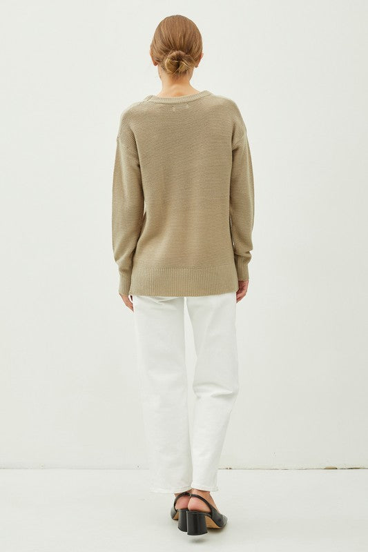 Janelle  Basic Boyfriend Fit Sweater