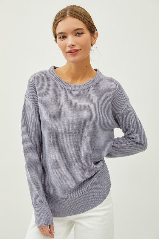 Janelle  Basic Boyfriend Fit Sweater