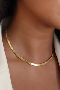 18K Gold Non-Tarnish Stainless Steel Necklace