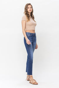 Vervet by Flying Monkey High Rise Crop Slim Straight: Delicate