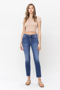 Vervet by Flying Monkey High Rise Crop Slim Straight: Delicate