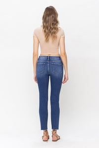 Vervet by Flying Monkey High Rise Crop Slim Straight: Delicate