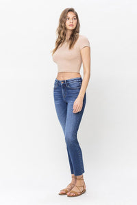 Vervet by Flying Monkey High Rise Crop Slim Straight: Delicate