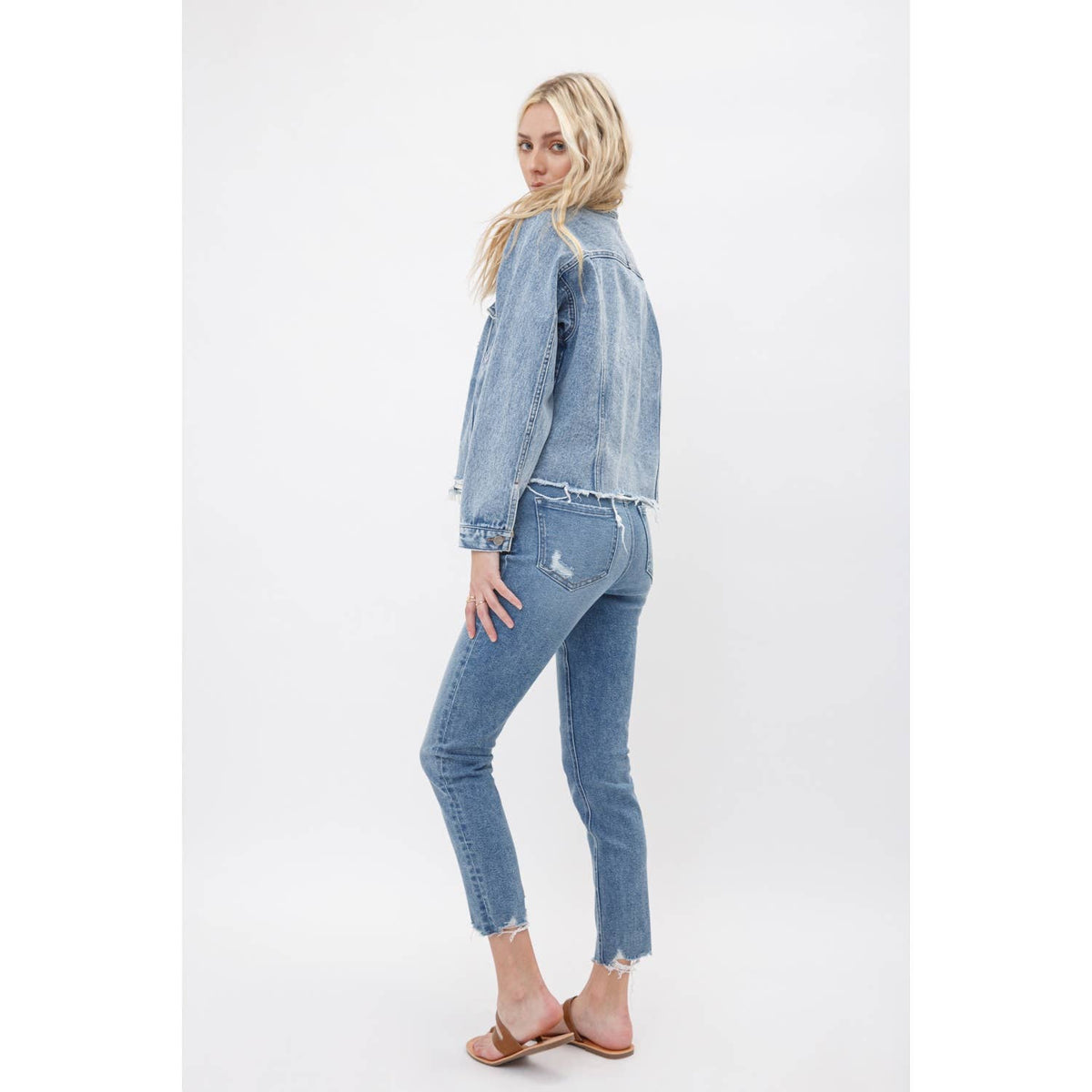 Mica Denim Oversize Denim Jacket: Reverie