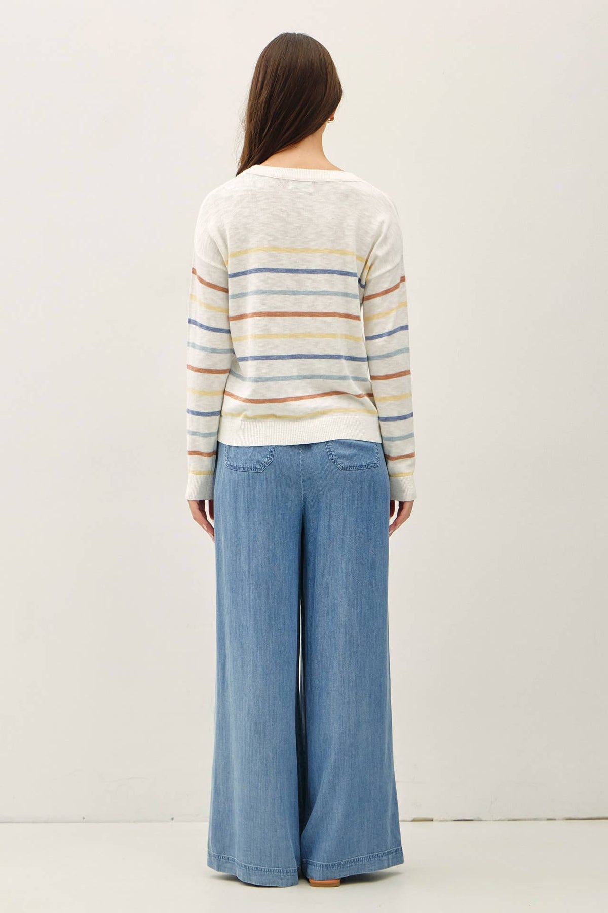 The Camden High Rise Wide Leg Pants – Pull-On Elastic Waist Draped Everyday Trousers for Women