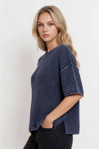 The Brynn Knit Short Sleeve Sweater