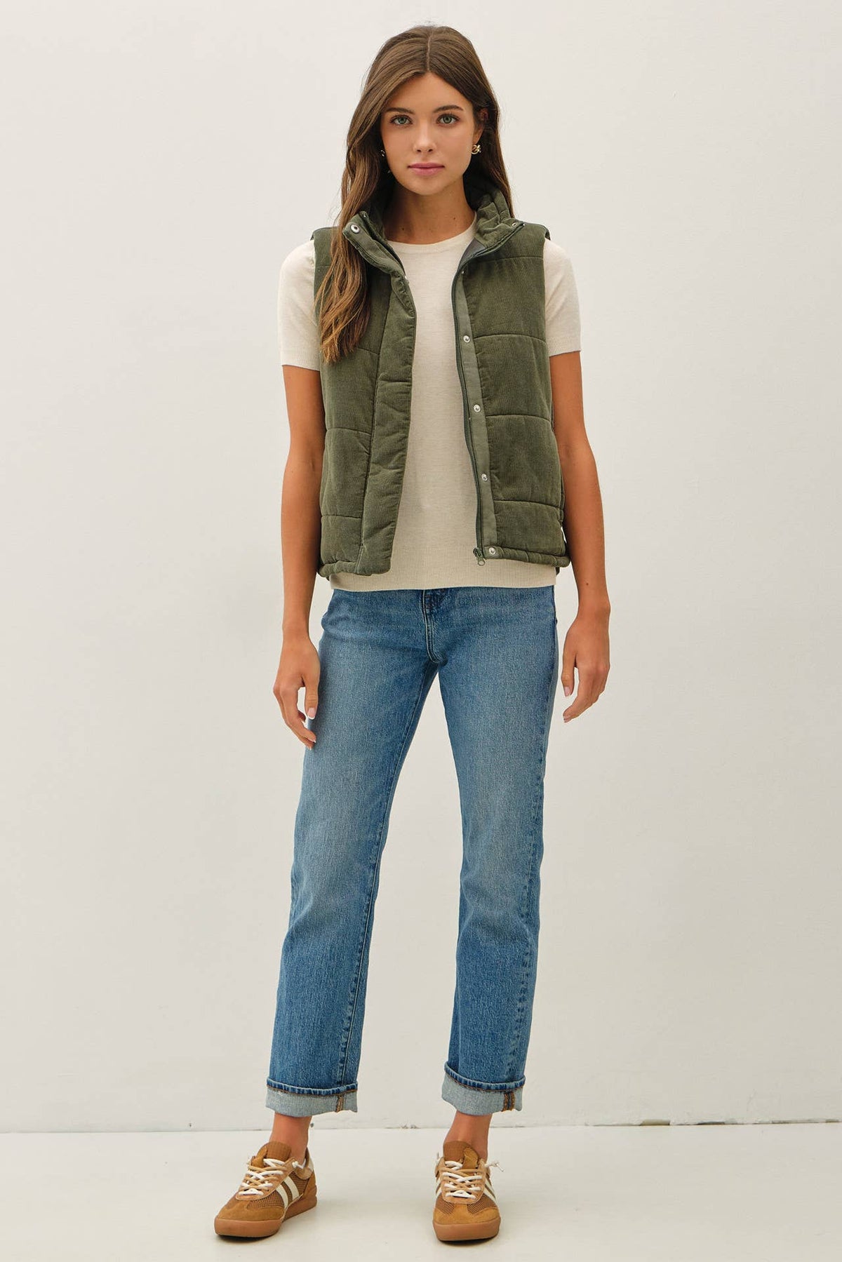 Good Call Corduroy Puffer Vest