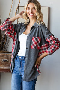 Holiday Spirit Plaid Shacket