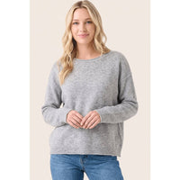 Soft Spoken Sweater: Grey