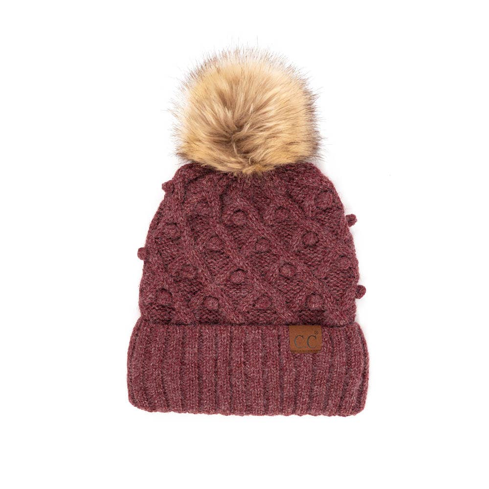 C.C Bobble Beanie Hat