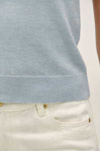 The Noelle Wool Blend Tank Top – Boat Neck Sleeveless Soft Lightweight Knit