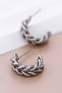 18K Waterproof Non-Tarnish Stainless Steel Hoops