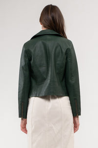 Jessi Faux Leather Motorcyle Jacket