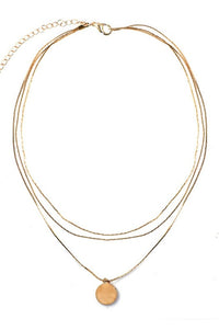 Dainty 18K Gold Plated Stainless Steel Chain Multi Layer Necklace