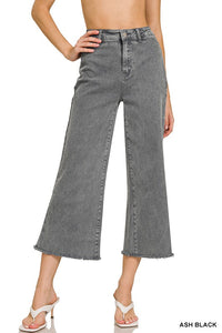 Rae Vintage Wash High Rise Cropped Straight Jean