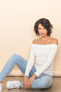 Becca Off The Shoulder Long Sleeve Top