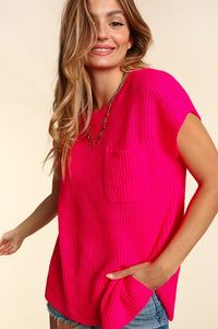 Donna Loose Fit Short Sleeve Sweater