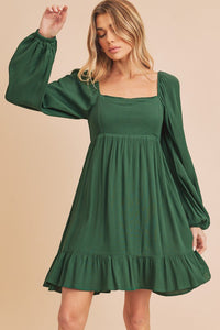 Taya Dress: Emerald