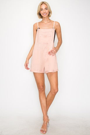 Sunny Days Tencel Shortall: Soft Pink– Lightweight, Relaxed & Effortlessly Cool