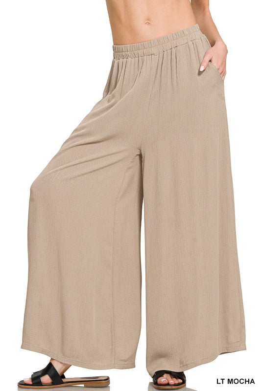 Surf Side Pull On Wide Leg Pants