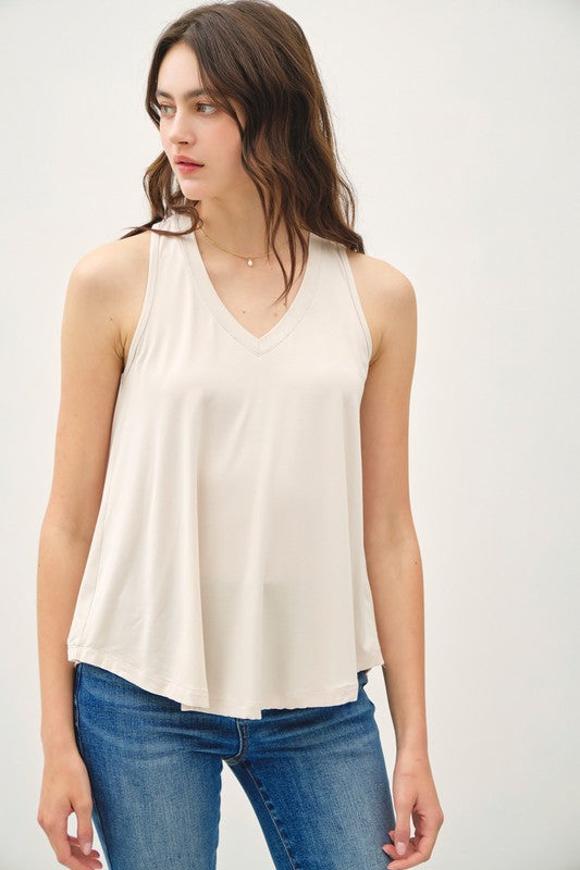 Georgia Soft Basic V-Neck Tank