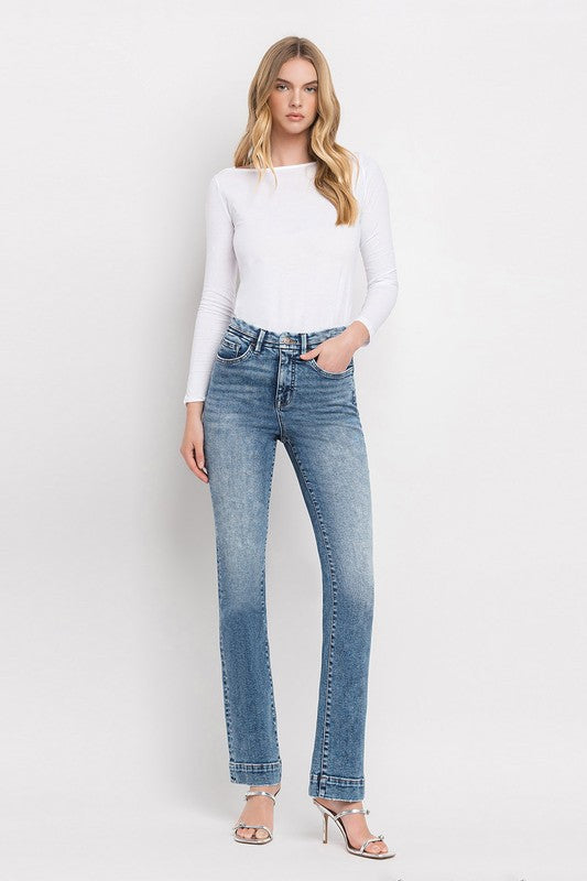 Lovervet Madison Tummy Control High Rise Bootcut Jeans – Shaping Stretch Denim