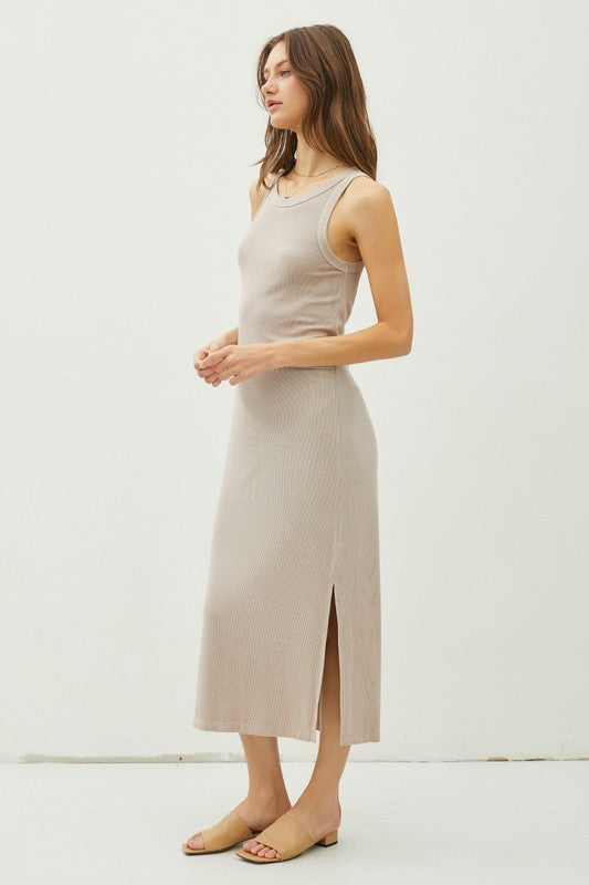 Kayla Ribbed Midi Dress