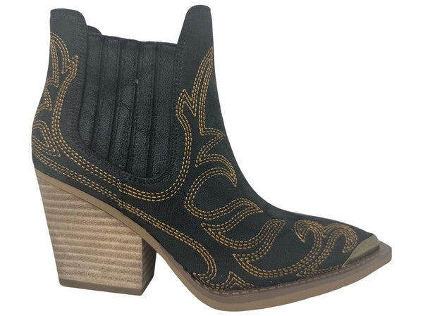 Very G Roma Western Bootie: Black