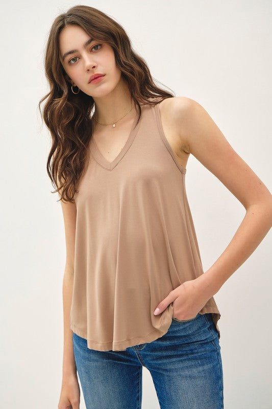 Georgia Soft Basic V-Neck Tank