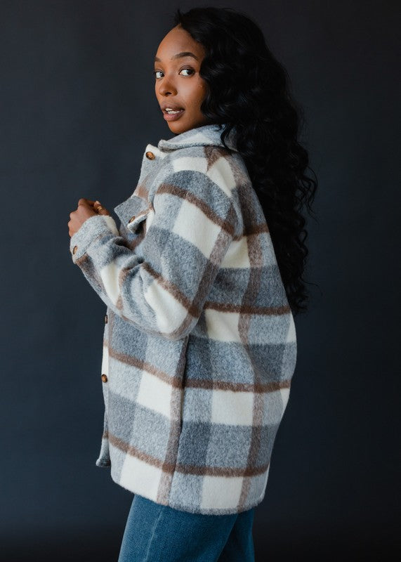 Fall Favorite Plaid Jacket