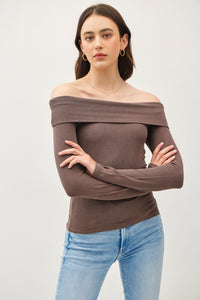 Krista Off The Shoulder Long Sleeve Top