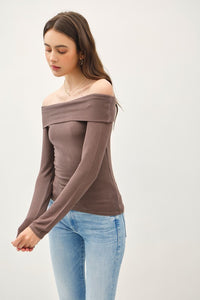 Krista Off The Shoulder Long Sleeve Top