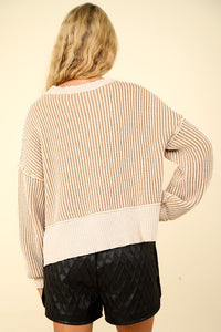 Stella Two Tone Cozy Sweater