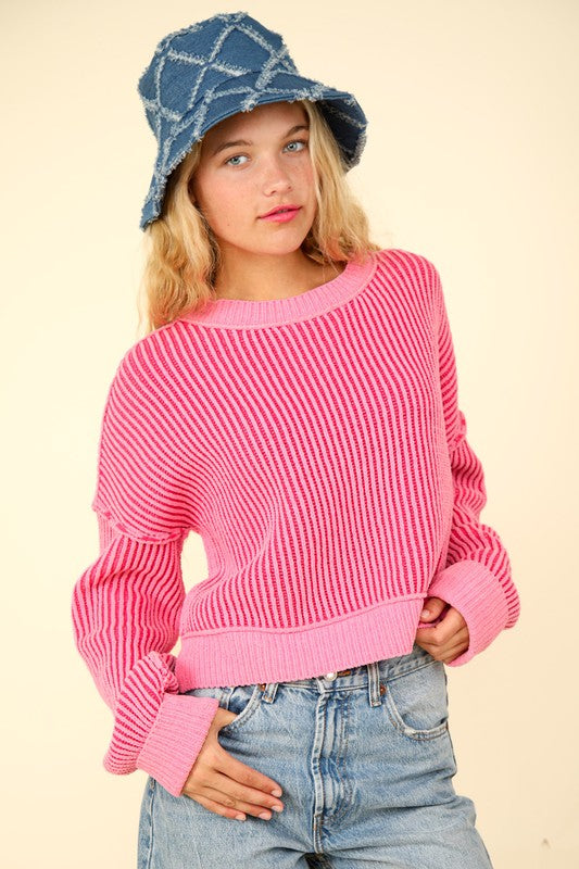 Stella Two Tone Cozy Sweater