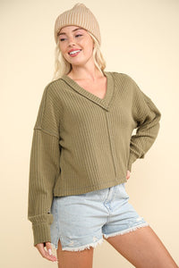 Courtney Soft and Comfy Casual V-Neck Top