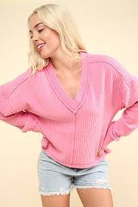 Courtney Soft and Comfy Casual V-Neck Top