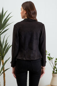 Rozz Faux Suede Moto Jacket