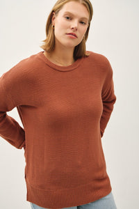 Janelle Plus Size Basic Boyfriend Fit Sweater