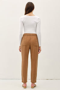 Sienna Soft Tencel Jogger Pants – Lightweight, Relaxed Fit Tapered Pants for Women