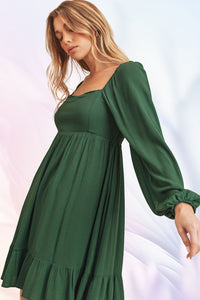 Taya Dress: Emerald